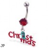 Christmas Belly Button Ring