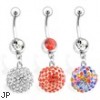 Dangling Disco Ball Belly Button Ring