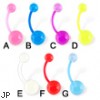 Flexible glow in the dark belly ring, great for pregnant women!