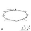 Heart And Cross Dangling Charms Chain Anklet/Bracelet