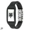 Lucky Charm Clover Plate Maze patterned Rubber Bracelet