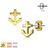 Pair Of Anchor 316L Surgical Steel Post Earring Studs