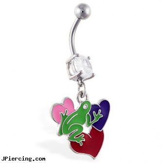 Navel ring with dangling frog on multi-color hearts, free navel rings no credit cards neeeded, belly button rings or navel rings, sunshine navel rings, ring cock, pornstars with tongue rings