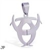 Stainless steel hazard symbol pendant