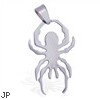 Stainless steel spider pendant